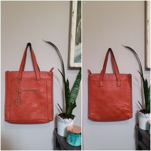 Michael Kors Burnt Orange Tote Style Bag